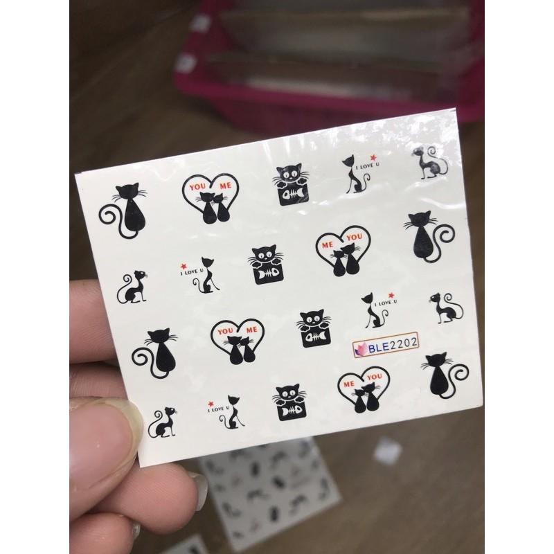 Stick dán săm nước hoạt hình Mèo