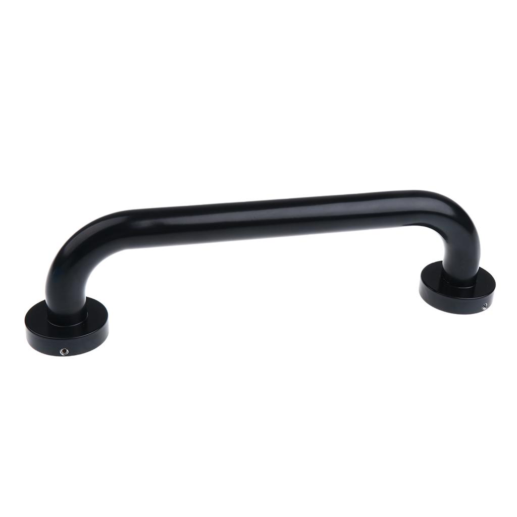 Durable Alumimum Towel Rail Safety Shower Bath Grab Bar Handle Black 30CM