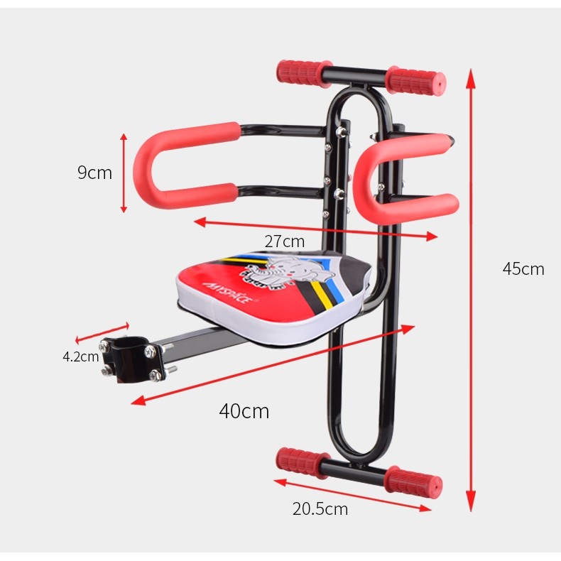 Ghế Gắn Trên Xe Đạp, Xe Điện Cho Trẻ Em Ngồi GB01 Cao Cấp - Hàng Nhập Khẩu