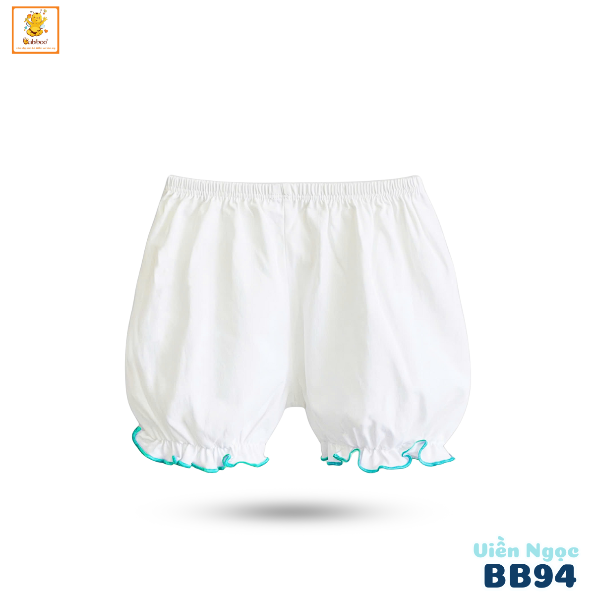 Quần đùi bé gái Babiboo quần đùi sơ sinh cotton thấm hút tốt BB94