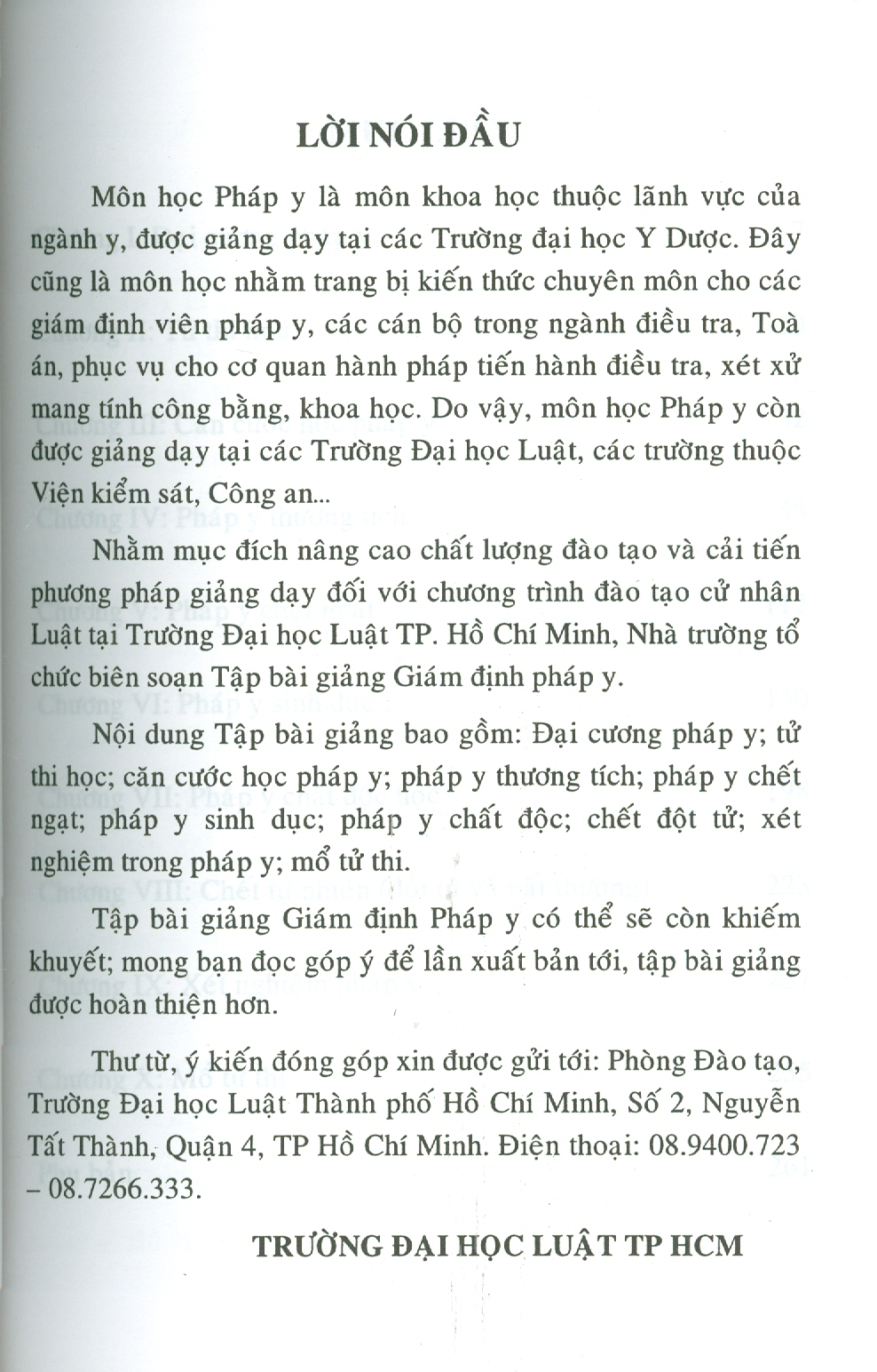 Tập Bài Giảng GIÁM ĐỊNH PHÁP Y