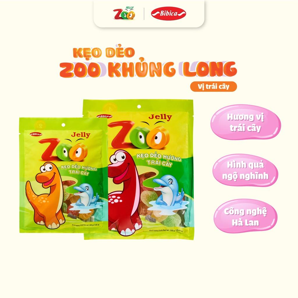 Kẹo dẻo Zoo hình quả hương trái cây tự nhiên 200g - Bibica