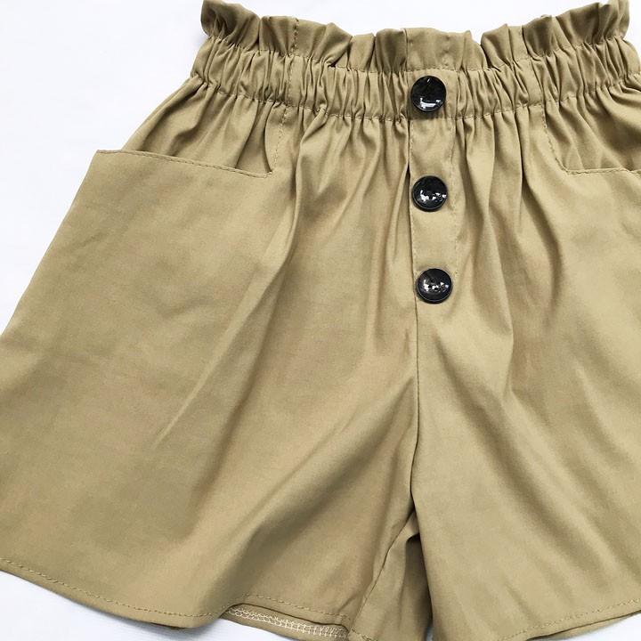 Quần đùi nữ từ 48-55kg - quần sọt short nữ vải kaki Lưng Cao - QU35