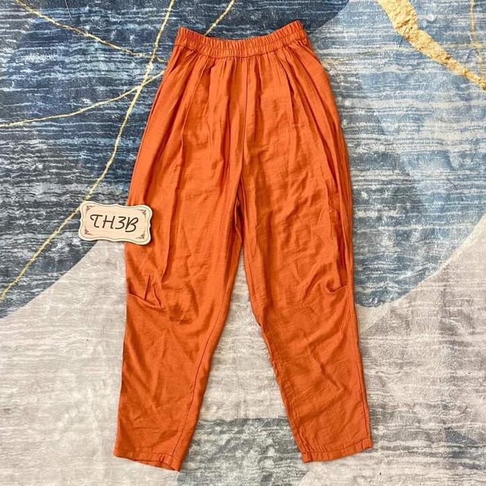 Quần baggy đũi lụa mới freesize, quần đũi dài nữ chất đẹp siêu mát thiết kế đầu gối cực lạ