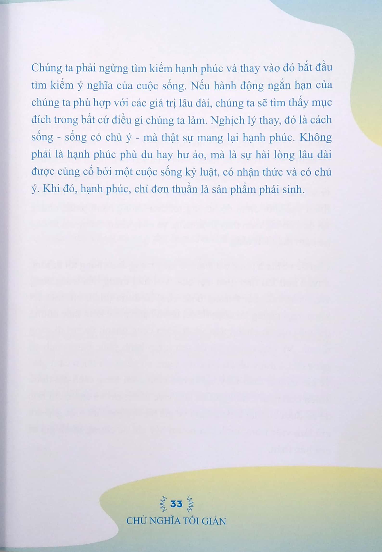 Sách Chủ Nghĩa Tối Giản - Hãy Sống Một Cuộc Sống Có Ý Nghĩa (Tái bản 2020)