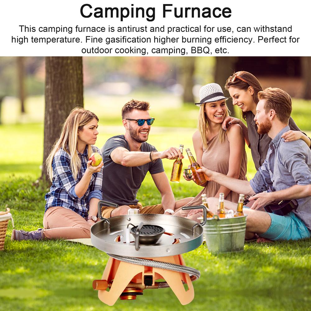 Outdoor Camping Metal Stoves Portable Picnic Barbecue Furnace Detachable Kettle Holder Stoves Mini Water Boiling Cooking Accessory