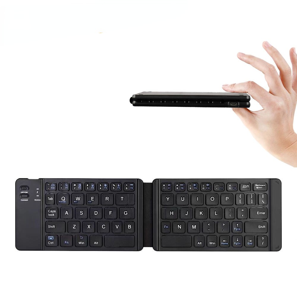 Ánh Sáng-Tiện Dụng Mini Không Dây Bluetooth Gấp Bàn Phím, có Thể Gập Lại Bàn Phím Số Không Dây Cho IOS/Android/Windows Ipad Máy Tính Bảng Điện Thoại