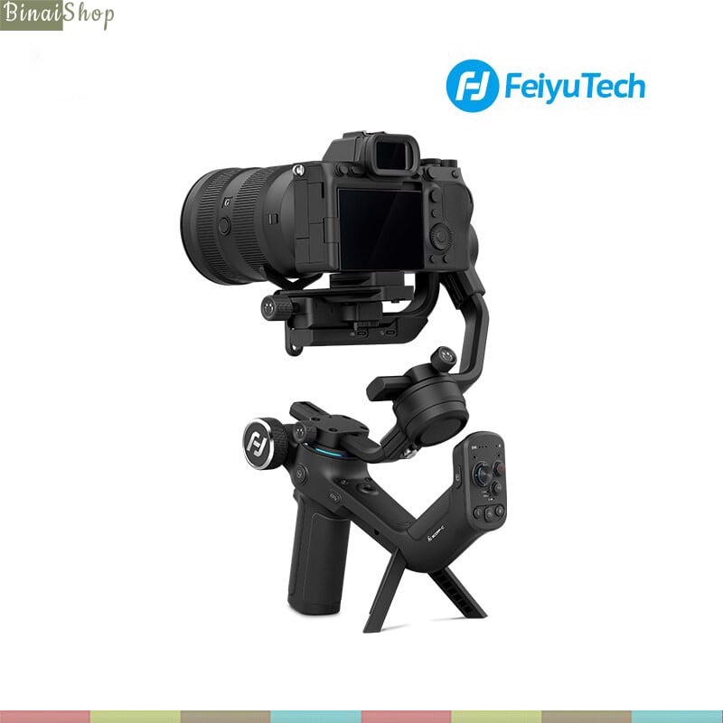 Feiyu SCORP C - Gimbal Chống Rung Cho Máy Ảnh Cỡ Lớn, Tải Trọng 2.5kg, Cho Quay Phim Chụp Hình Chuyên Nghiệp - Hàng chính hãng