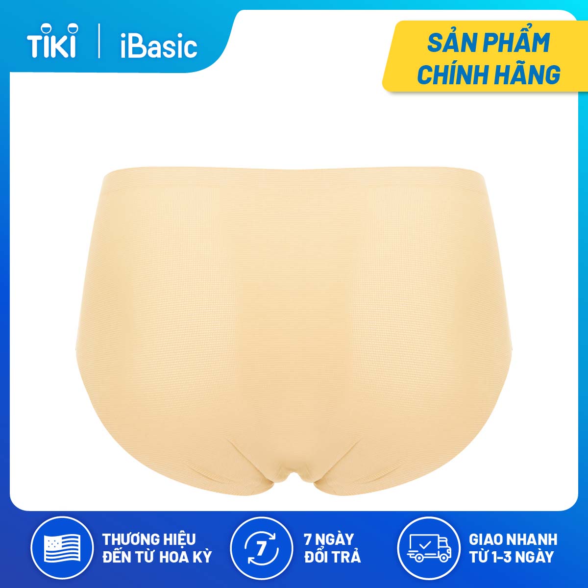 Combo 2 quần lót nữ không đường may bonding thoáng khí lưng cao iBasic PANW139