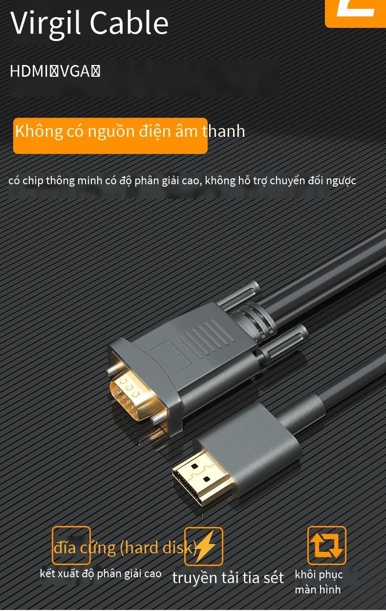 Giá rẻ nhất Dây chuyển đổi TO VGA Chip chuyển HI cáp HD 1.8 mét sản phẩm kỹ thuật số khác HDMIH