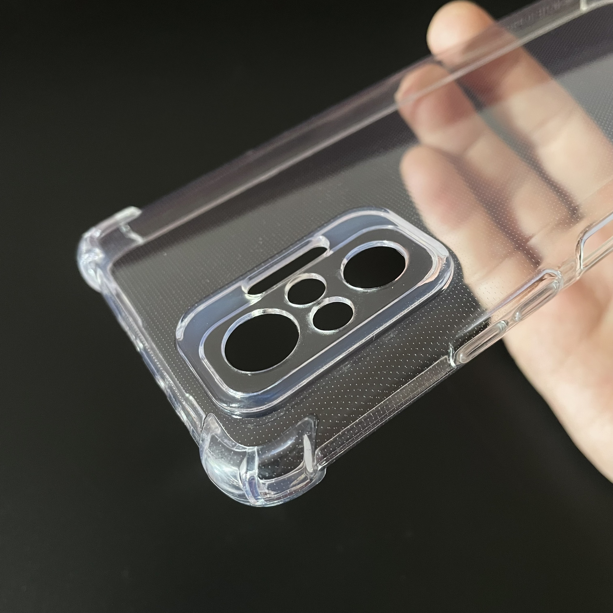 Hình ảnh Ốp lưng silicon trong suốt chống sốc 4 cạnh cao cấp cho Xiaomi Redmi Note 10 Pro (khoét riêng mắt camera)