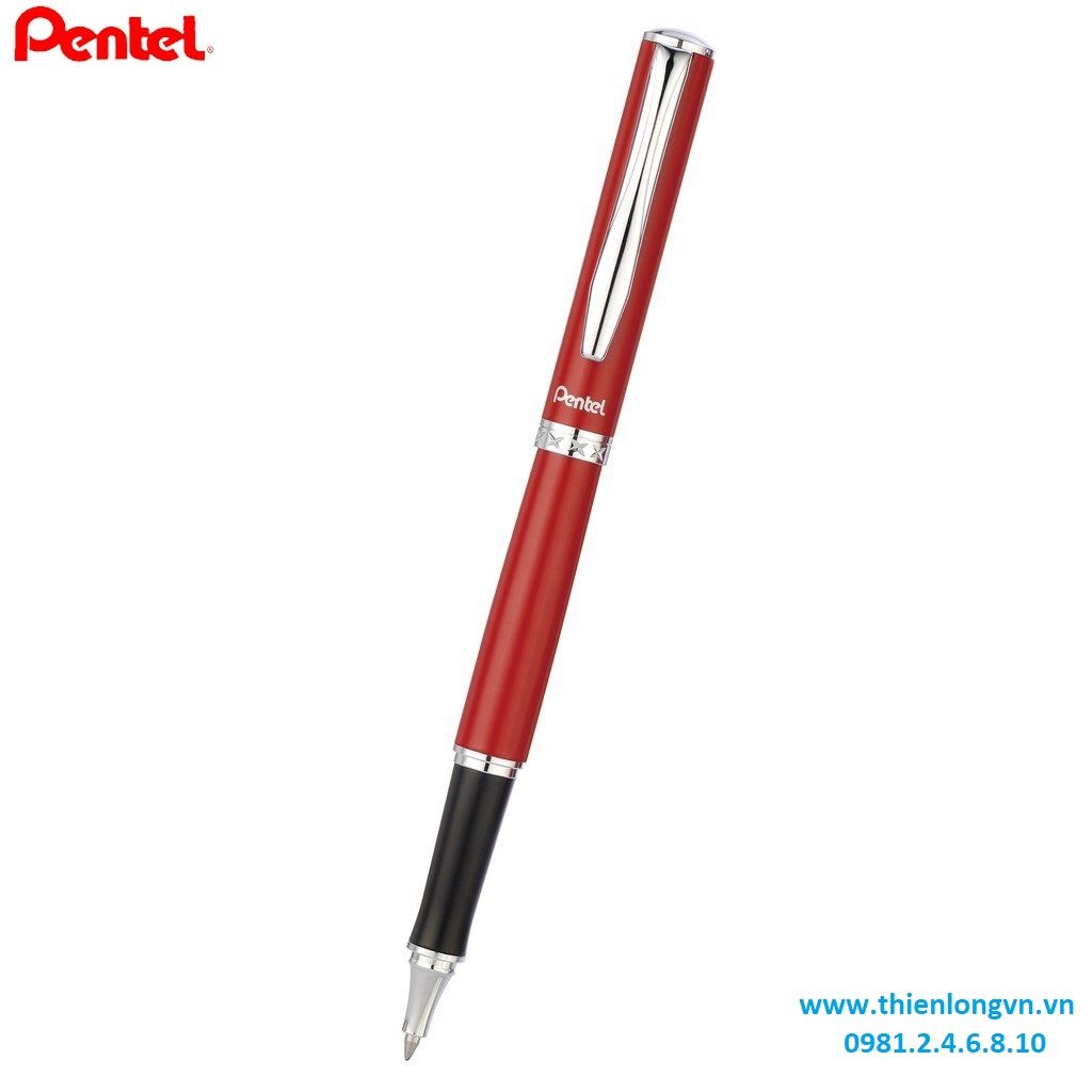 Bút ký cao cấp Pentel K611B thân bút màu đỏ
