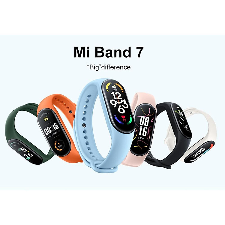 Đồng Hồ Thông Minh Xiaomi Mi Band 7 1.62" AMOLED Bluetooth 5.2 Với 120 Chế Độ Hỗ Trợ Luyện Tập đồng hồ thông minh-Hàng chính hãng