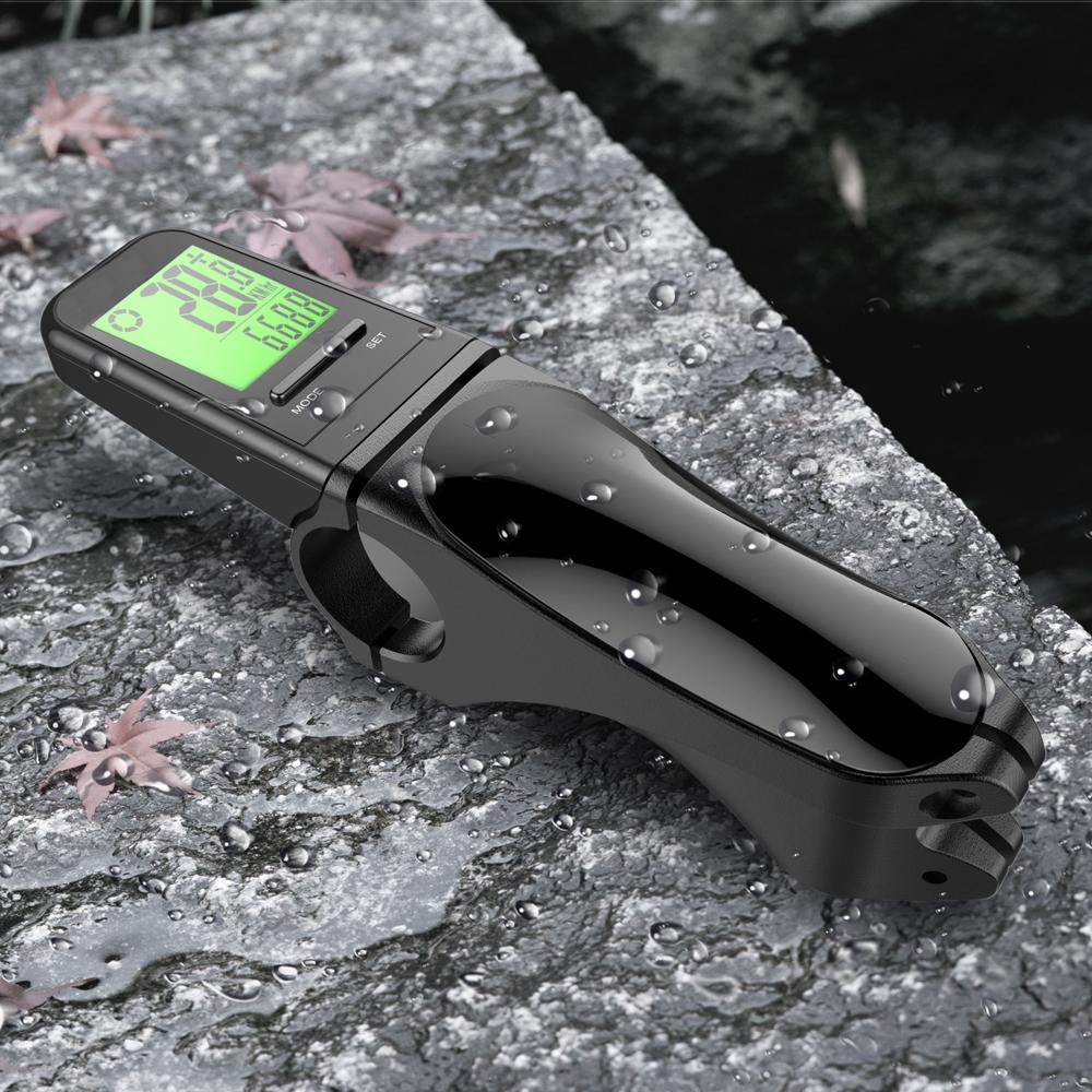 Máy tính xe đạp leo núi Đồng hồ tốc độ tay lái IP65 Màn hình LCD