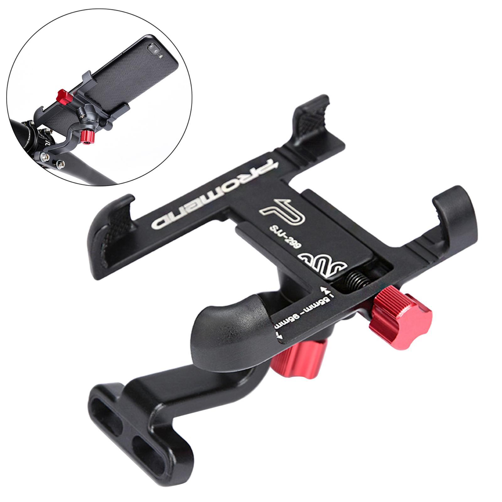 Road Bike Phone Holder Electric Bike Mount Rotatable  Black Handlebar