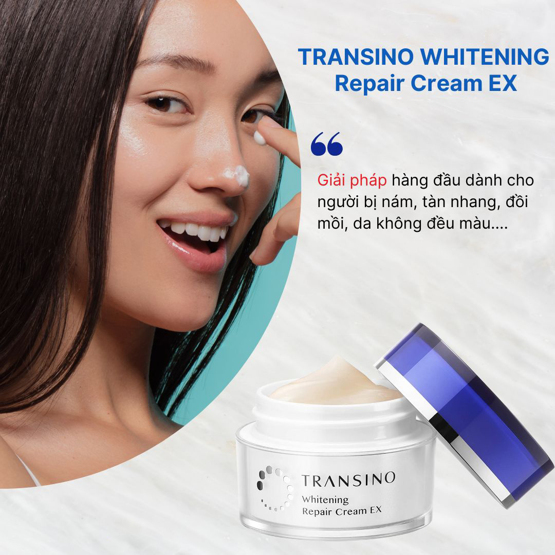 Kem đêm dưỡng trắng da trị nám Transino Whitening Repair Cream EX CHÍNH HÃNG