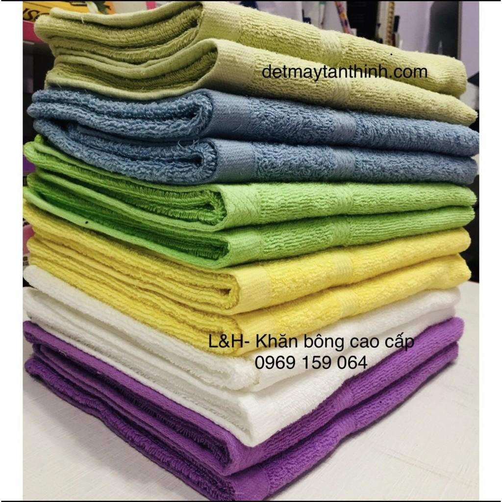 Combo 10 khăn gội đầu cotton, KT 40x75, nặng 110g