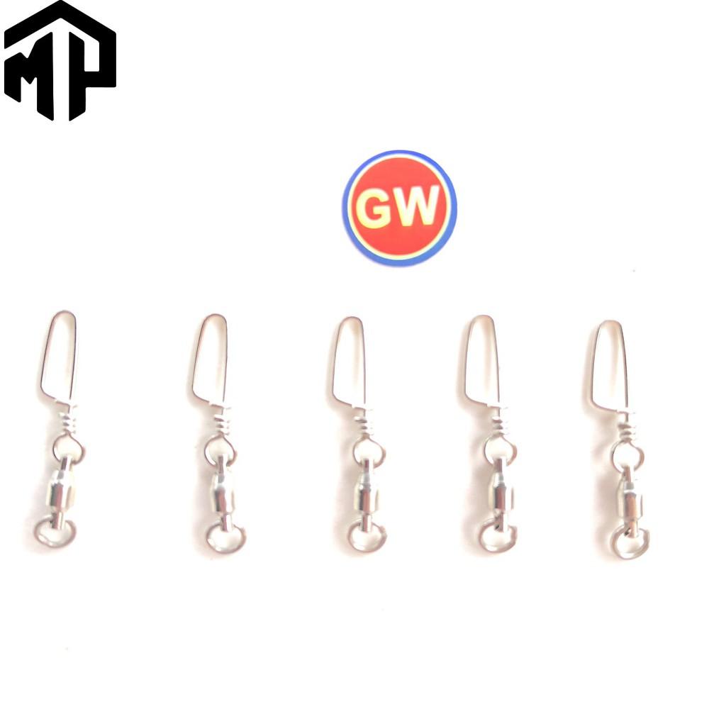 Khóa linh chống xoắn INOX GW câu cá , combo 5 cái chuyên dùng câu đài , câu đơn , câu tay - Top1VN