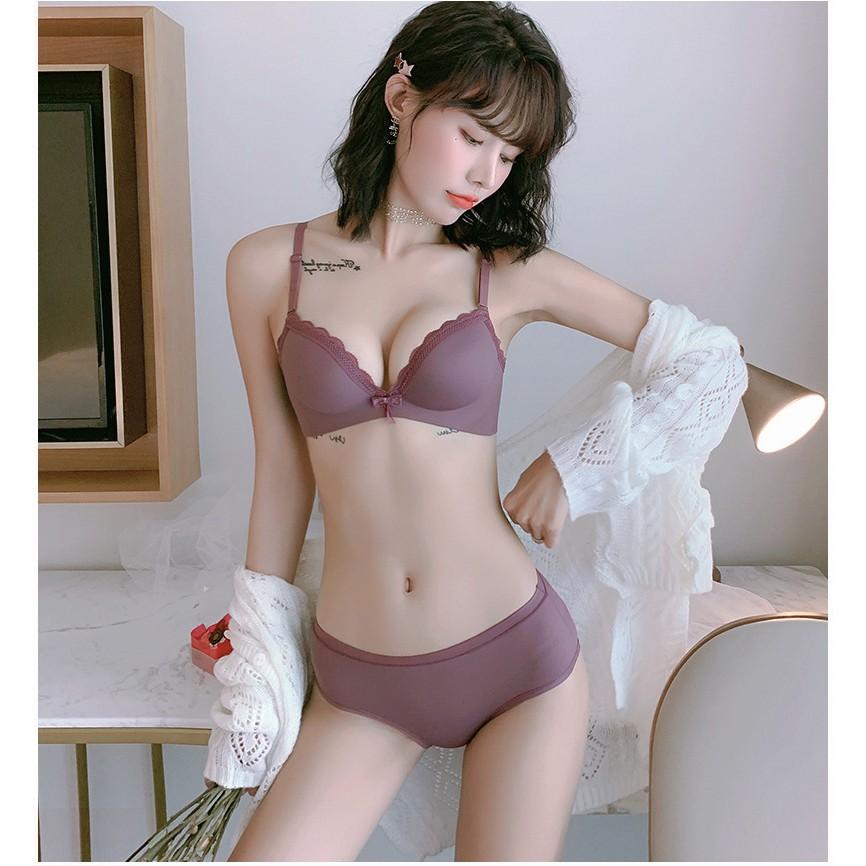 Áo lót nữ không gọng đúc su cao cấp nâng ngực viền ren đệm vừa tạo from cực đẹp AS/133