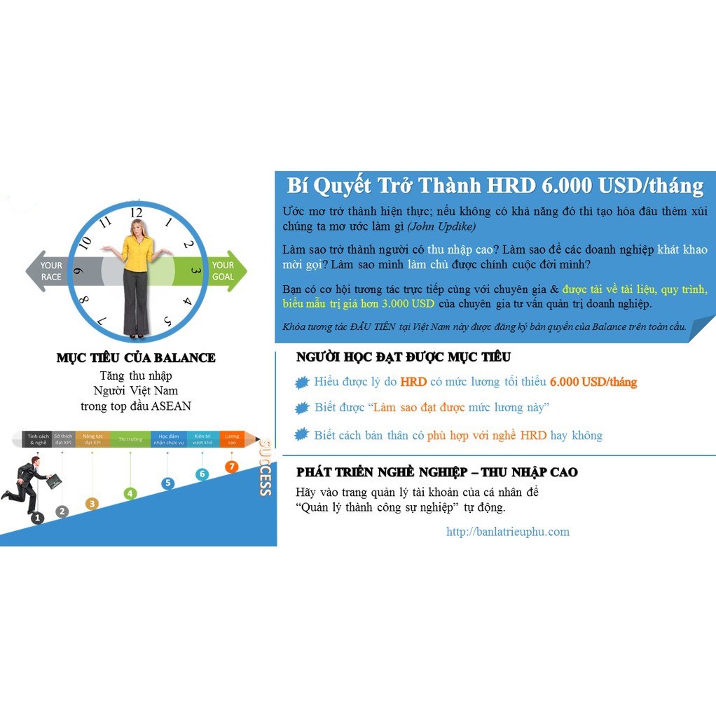 Bí quyết trở thành HRD 6.000 USD/ tháng