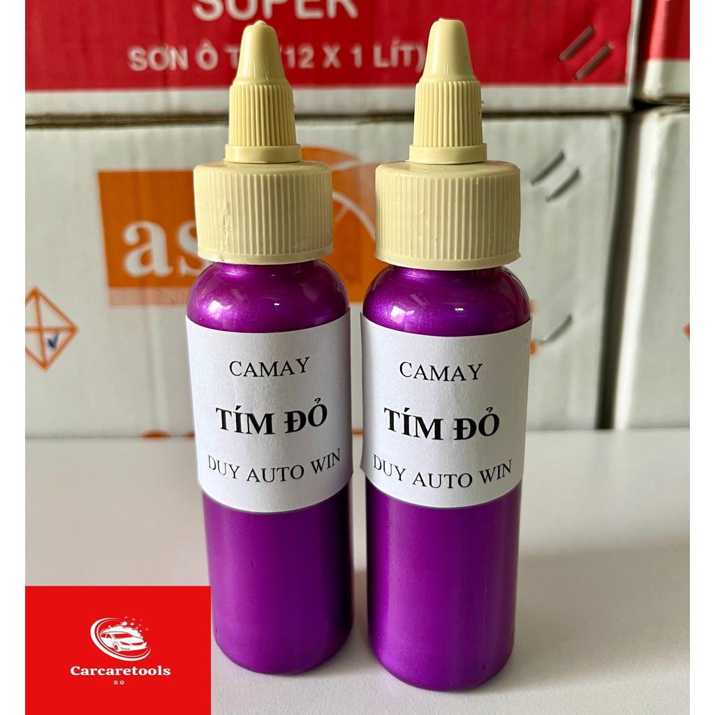 Camay màu tím đỏ - Sơn xe máy đóng chai 100g và 50g