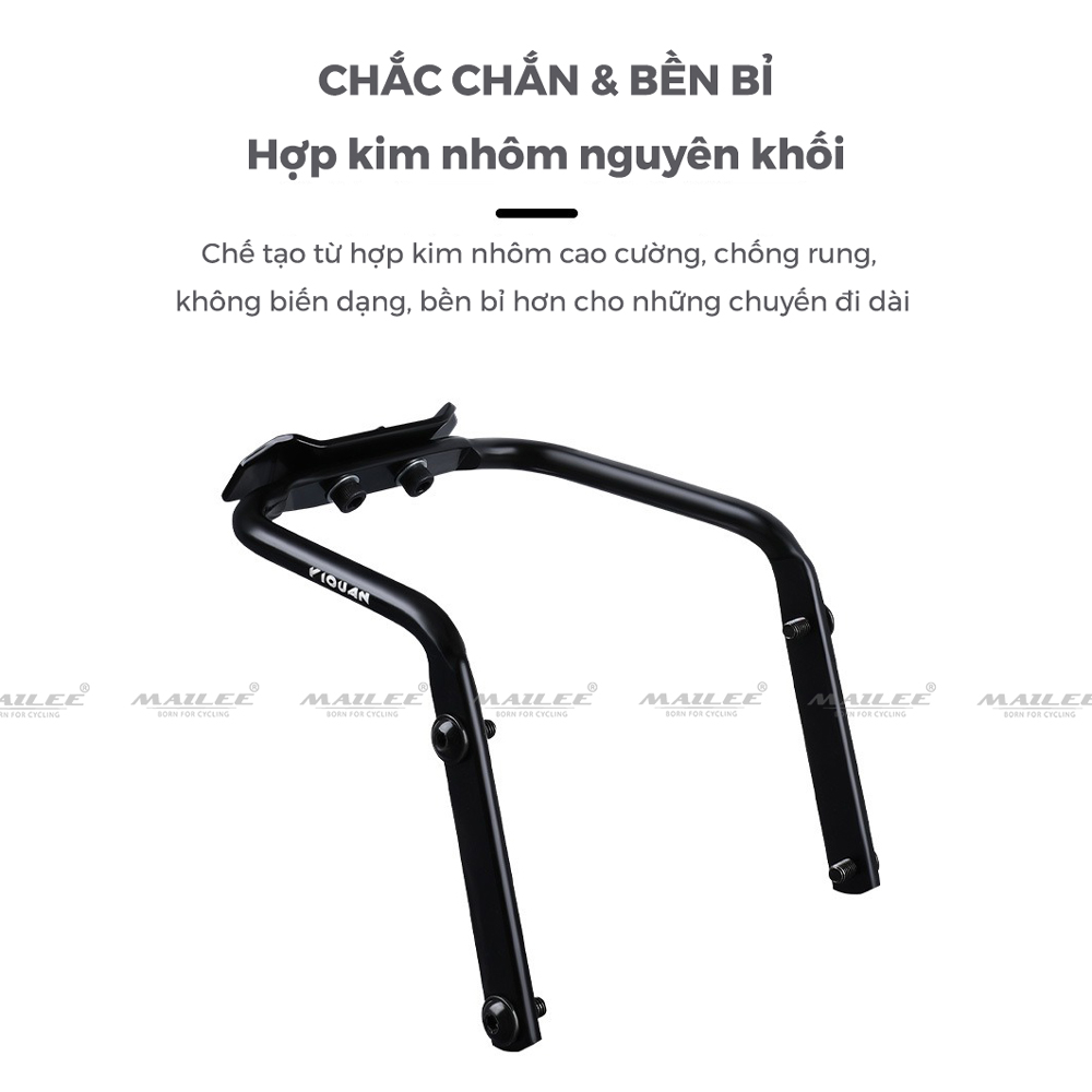 Khung Giá Đỡ Bình Nước Đôi YQ-08 tiện dụng (loại lớn) có khoảng rộng giữa kết hợp làm khung Túi Hậu Xe Đạp Chống Nước, Ổn Định Phượt Địa Hình - Mai Lee