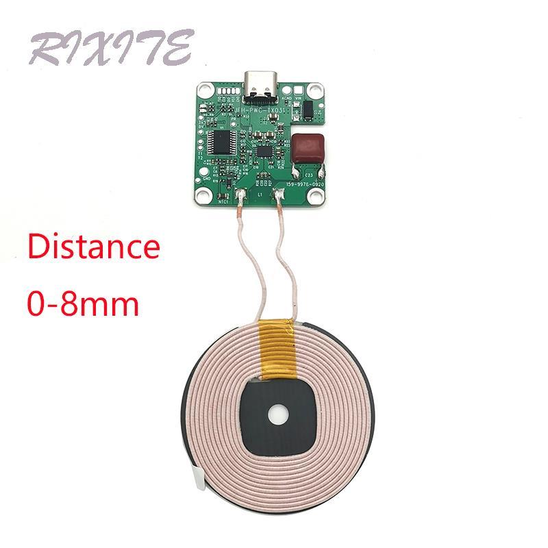 20W Công suất cao 5V 12V Sạc nhanh Bộ sạc không dây Mô-đun bộ sạc không dây Type-C USB + cuộn QI Qi Universal cho pin điện thoại xe hơi