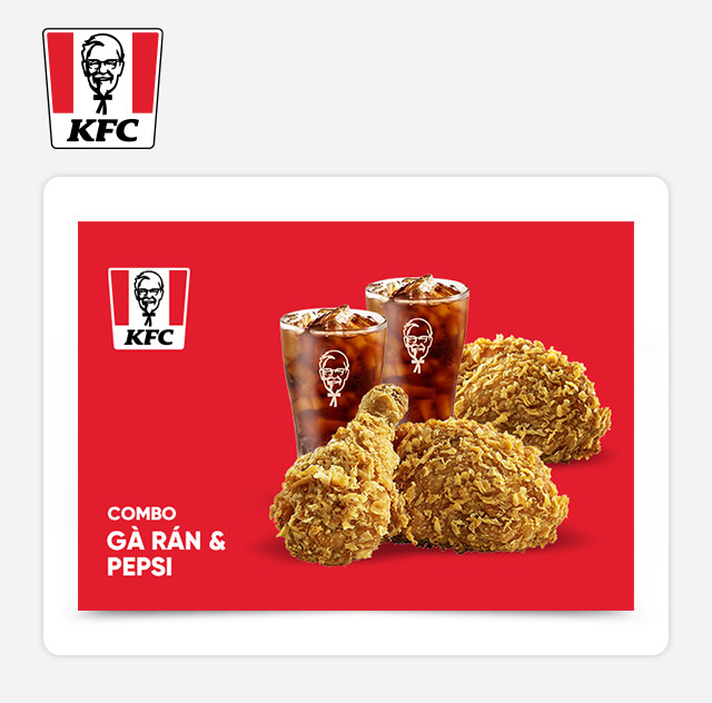 Giftpop - KFC Combo Gà Rán Và Pepsi