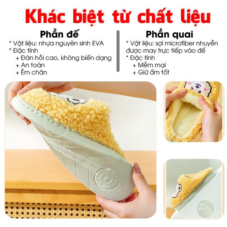 DÉP LÔNG HOẠ TIẾT HÌNH CHÚ GẤU LÔNG XÙ CỰC DỂ THƯƠNG,NHIỀU MÀU LỰA CHỌN