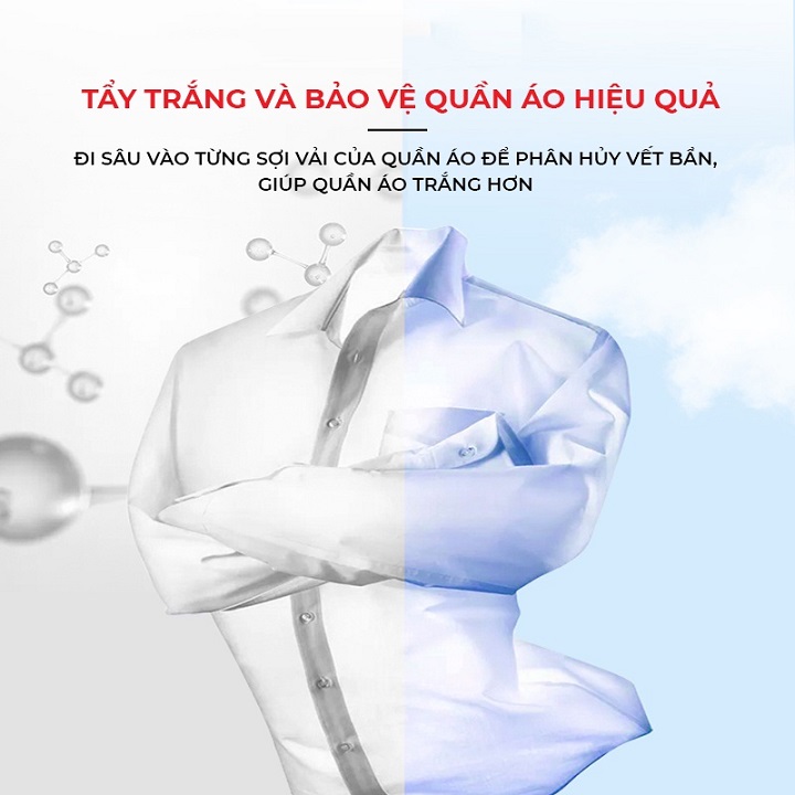 Hộp 10 Viên Giặt Tẩy Trắng Quần Áo Nhật Bản KINBATA Giúp Giặt Sạch Quần Áo, làm sáng quần áo bị ố vàng, vết bẩn khó giặt Hàng chính hãng
