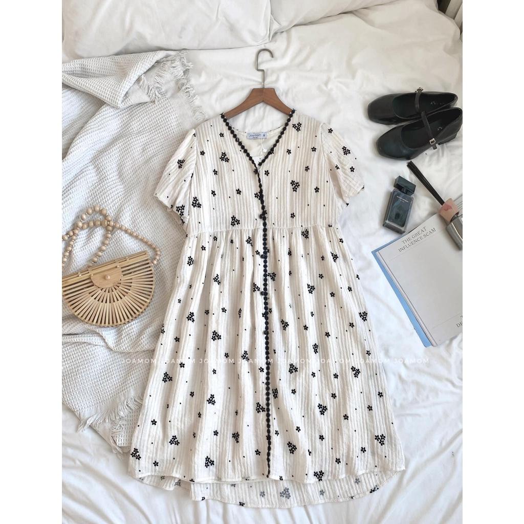Váy Bầu Đẹp Phối Bèo Sang Trọng Mềm Mát Cho Mẹ Bầu Và Sau Sinh-đàm bầu hè