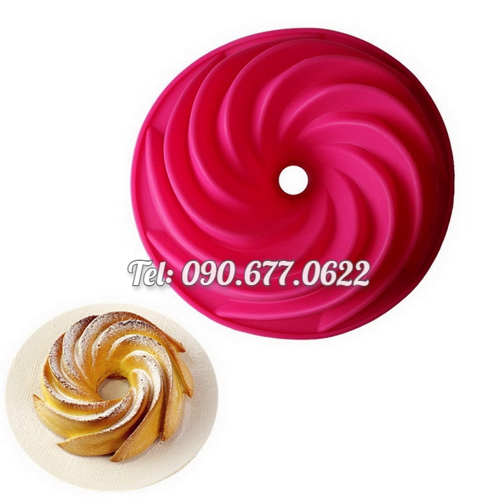 Khuôn silicone làm bánh, rau câu hình xoắn ốc size 20 cm – Mã số 1202