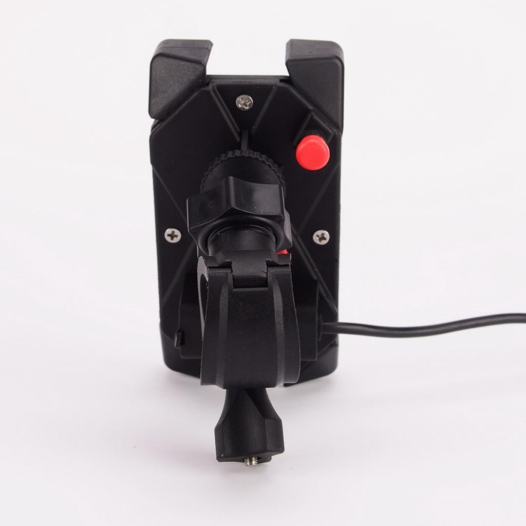 Black Adjustable Motorcycle Handlebar Mount Cradle Holder With