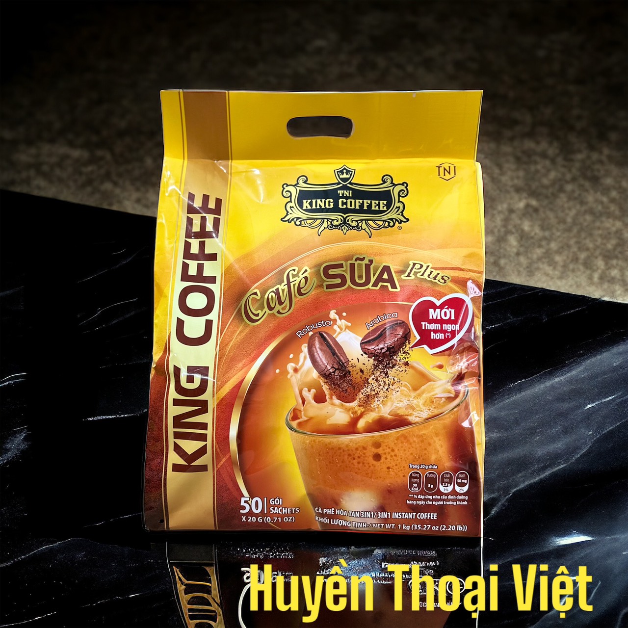 Combo 2 Túi Cà Phê Sữa King Cofffee (50 gói x 20g)