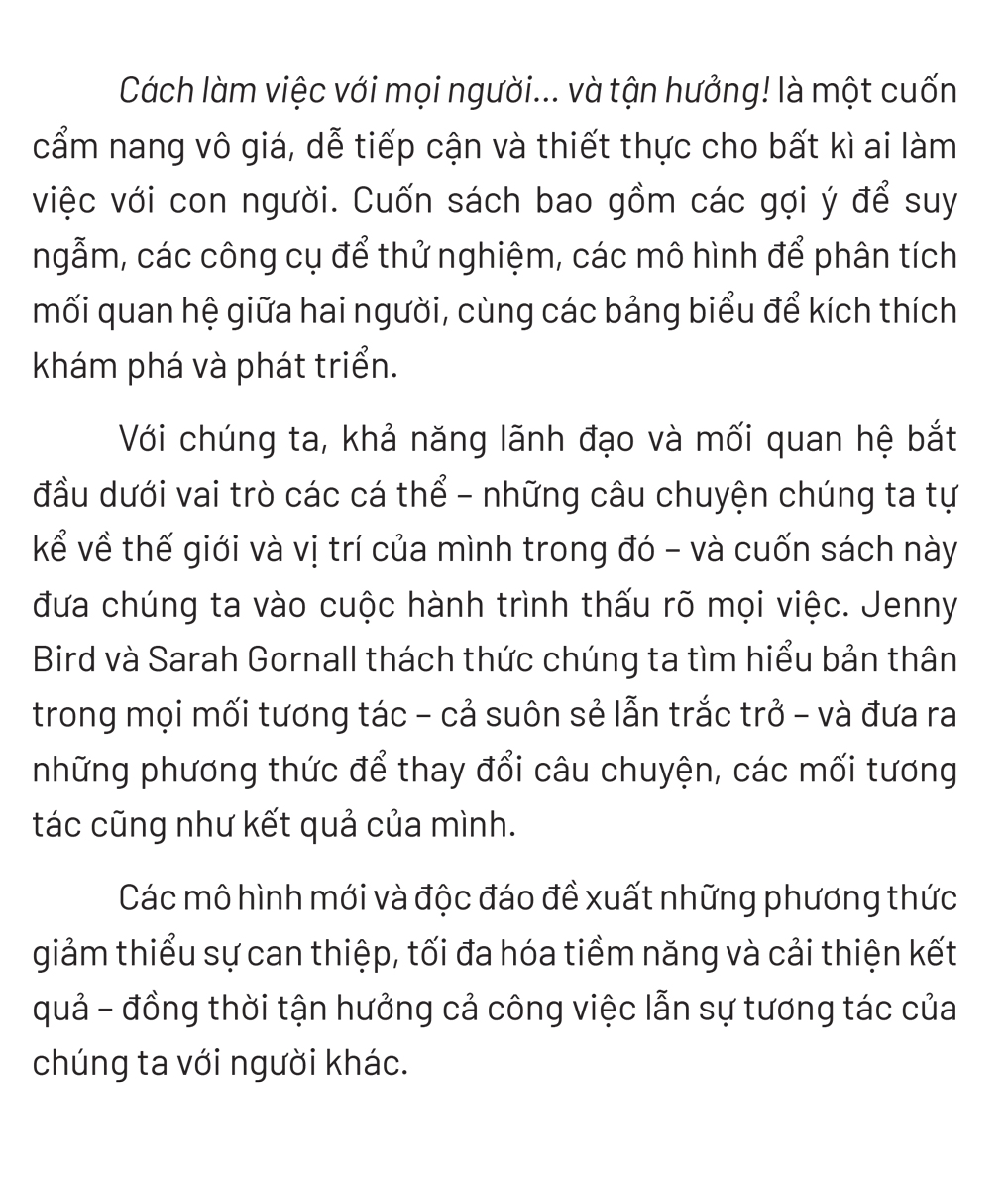 Cách Làm Việc Với Mọi Người Và Tận Hưởng - ML