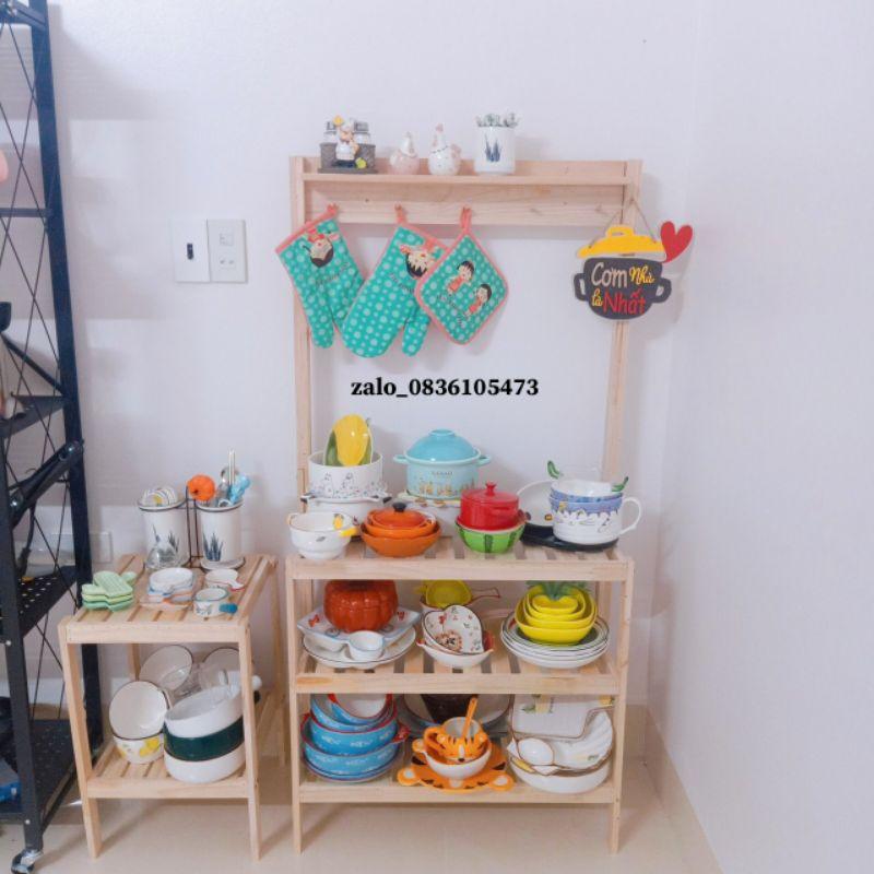 Kệ để đồ 3 ngăn kèm móc T