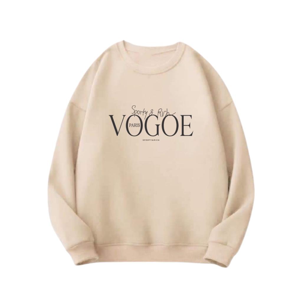 Áo Sweater Form Rộng Unisex Nam Nữ Mặc Được Chất Nỉ Bông Xuất Dày Đẹp KhôngPhai, Không Xù VOGOE , SoHa Clothing