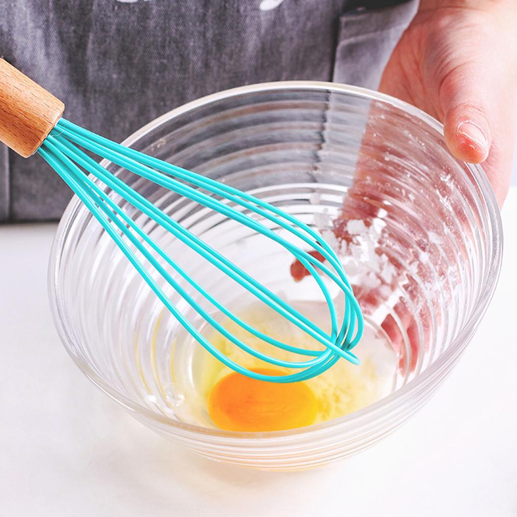 Egg Beater Whisk Hand Blender Mixer Cake Beech Baking Tool