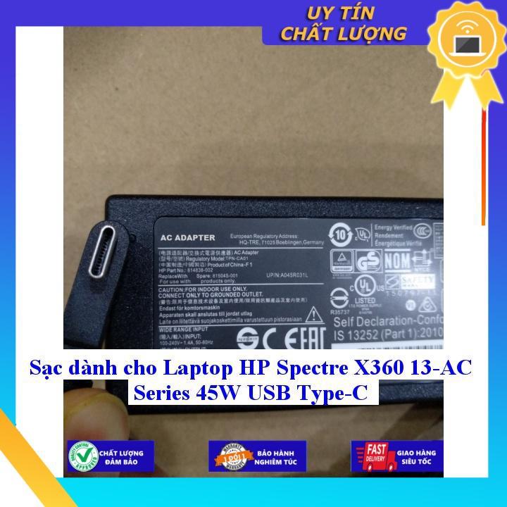 Sạc dùng cho Laptop HP Spectre X360 13-AC Series 45W USB Type-C - Hàng Nhập Khẩu New Seal