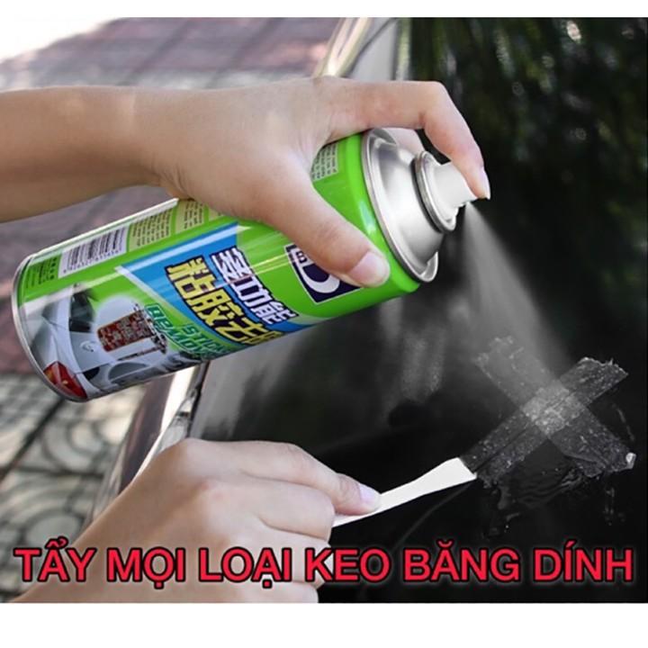 Chai Xịt Tẩy Keo Băng Dính Remove Of Stickers 450ml, tẩy vết băng dính, nhựa đường, tẩy đa năng đồ nội thất ô tô