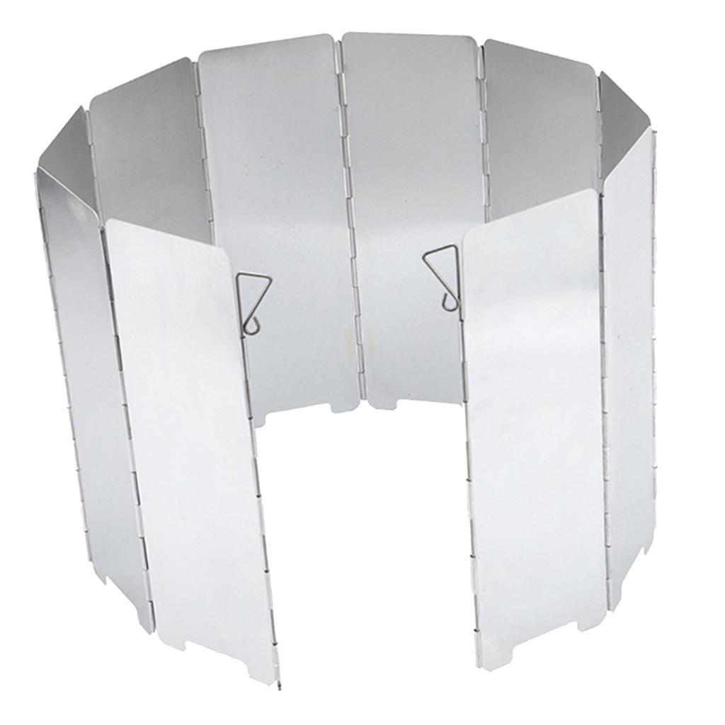 20x Folding Plates Outdoor Stove Wind Camping Kitchen Gas Screen Foldable