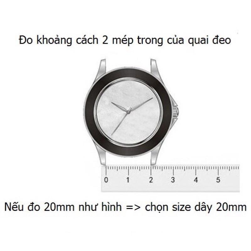 Dây Đồng Hồ Size 20mm 22mm Khóa Nam Châm Lưới Thép Thép Không Gỉ 