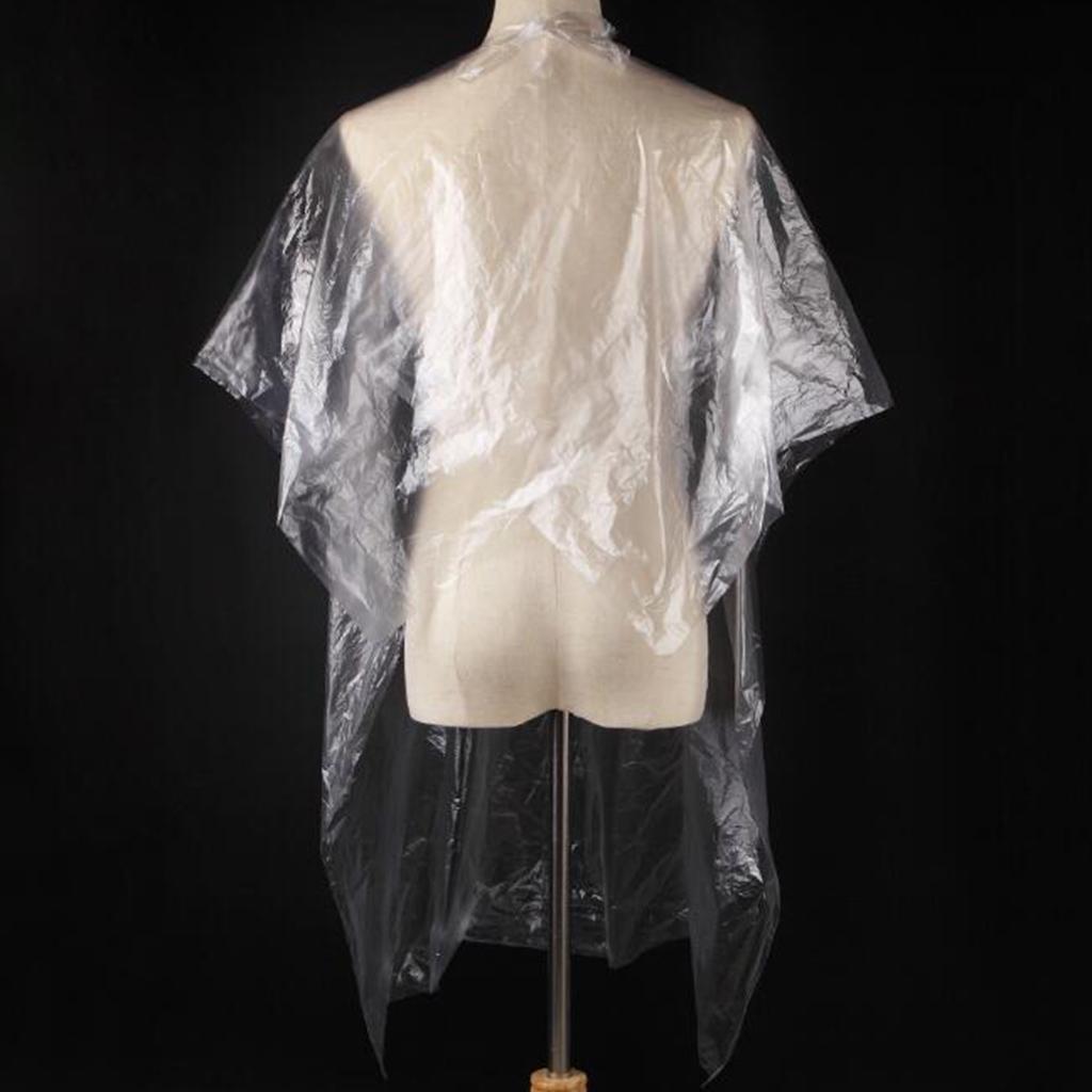 50X Disposable Hair Cutting Cape Hair Salon Gowns Capes + Styling Comb