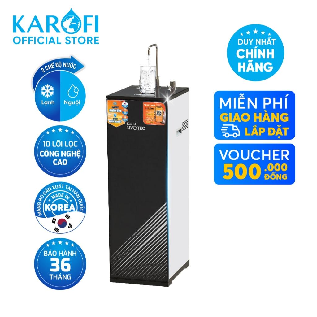 [TẶNG BỘ LÕI] Máy lọc nước lạnh nguội Karofi Livotec 600 màng RO 100GDP Hàn Quốc - Bảo hành 36 tháng