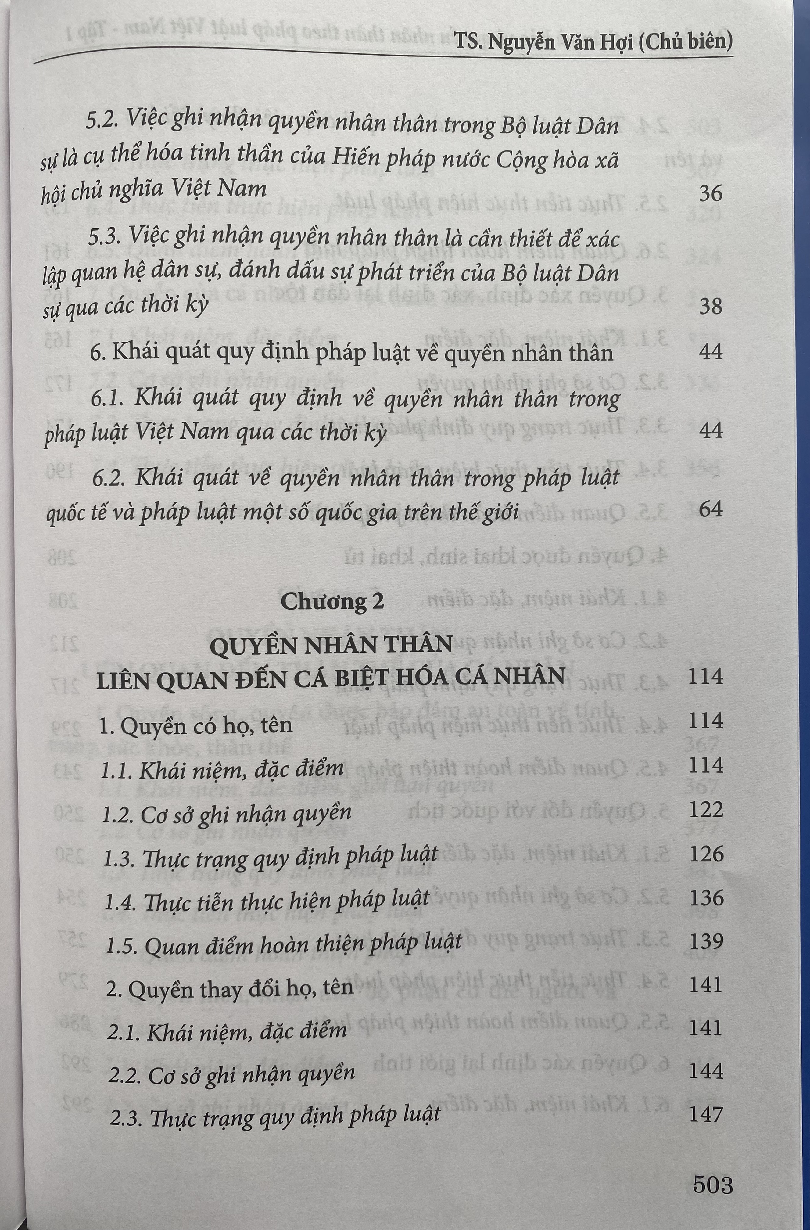 Quyền nhân thân và bảo vệ quyền nhân thân theo pháp luật Việt Nam -Tập 1