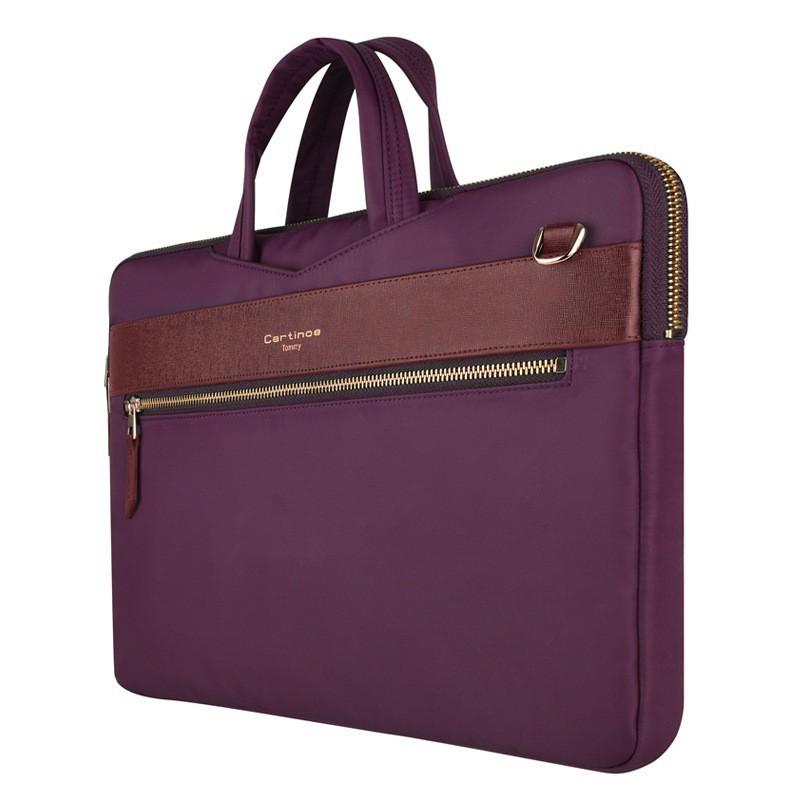 Túi xách Macbook - Laptop Cartinoe London style màu tím hồng từ 11.6 - 13.3inch