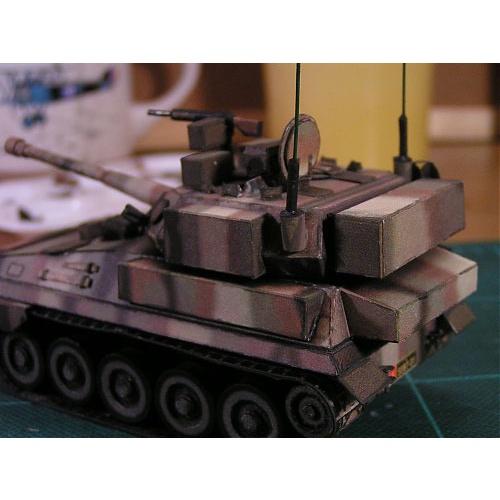 Mô hình giấy xe tank FV101 Scorpion tỉ lệ 1/43