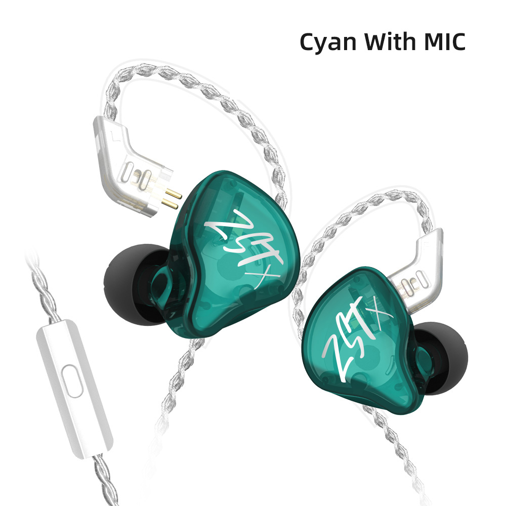 Tai Nghe Có Dây Có Mic Knowledge Zenith KZ ZST X - Hàng Chính Hãng