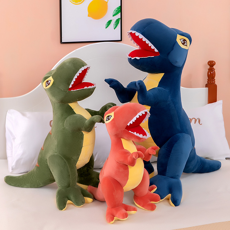 Gấu bông khủng long bạo chúa Dinosaur mạnh mẽ siêu ngầu (30cm---&gt;60cm) vải nhung mềm mịn cao cấp, an toàn cho bé