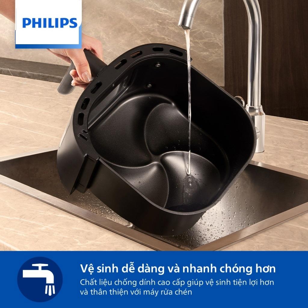 Nồi Chiên Không Dầu Philips NA130/00, 6.2 lít |1700W. Nút Vặn Dễ Sử Dụng, Hàng Chính Hãng